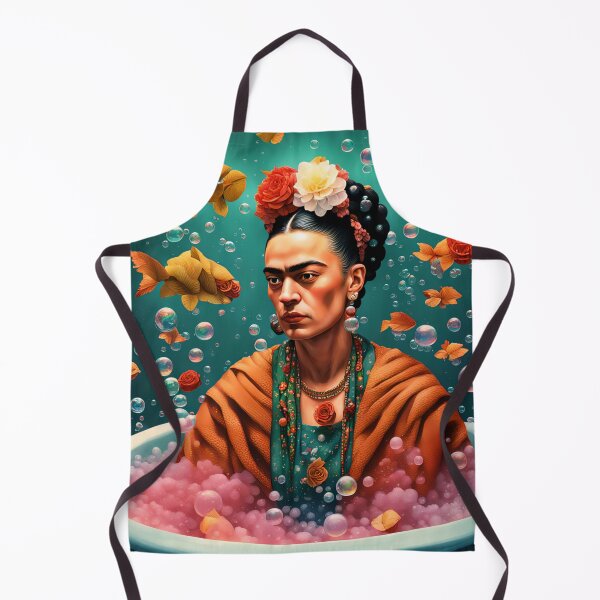 Item preview, Frida Kahlo and fish designed and sold by Joanne Walsh.