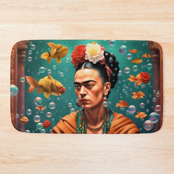 Item preview, Frida Kahlo and fish designed and sold by Joanne Walsh.