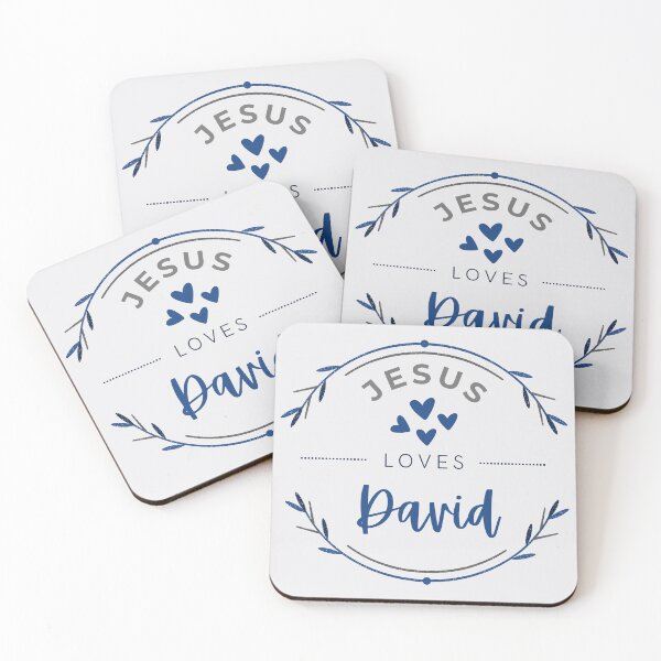 Artikelvorschau, David - Jesus liebt David / personalisierter Name entworfen und verkauft von Share-Blessings.