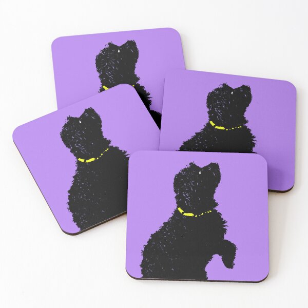 Item preview, Cockapoo Dog Design in Purple - Black Cockapoo Pet Pop Art - Animal Pop Art, Bespoke Options designed and sold by StudioFlea.