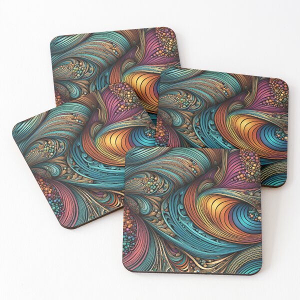 Item preview, Abstract Curves Colorful Pattern Swirls Lines designed and sold by ShaViArt.