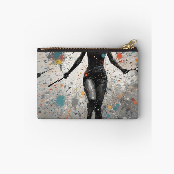 Item preview, Afroamerican woman in the air with painting splashes designed and sold by lyricsai.