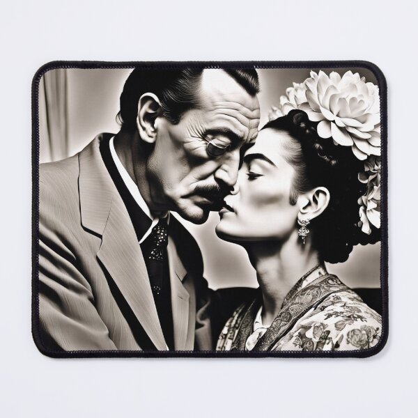 Item preview, Frida Kahlo kissing Dali designed and sold by Joanne Walsh.