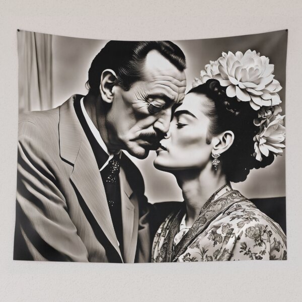 Item preview, Frida Kahlo kissing Dali designed and sold by Joanne Walsh.