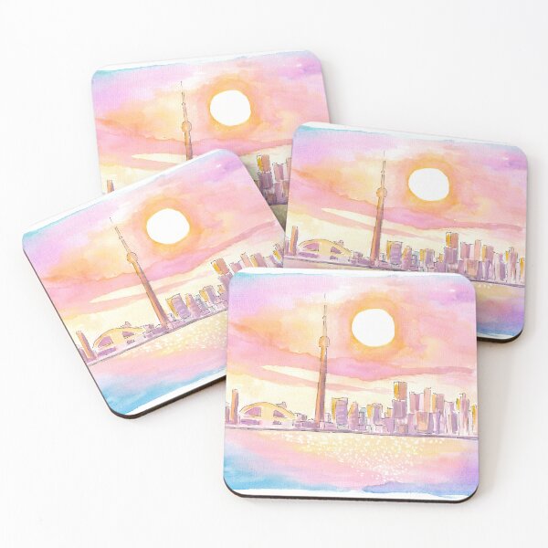Item preview, Toronto Tranquility: Sunlit Skyline by the Lake designed and sold by artshop77.