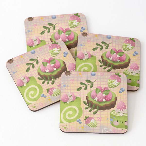 Item preview, Matcha snack time designed and sold by ShropshireFox.