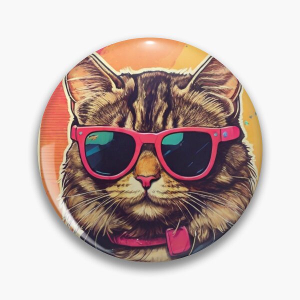 Item preview, Designer Cat: Ready to go crazy in 80s Style. designed and sold by NewtBoo.