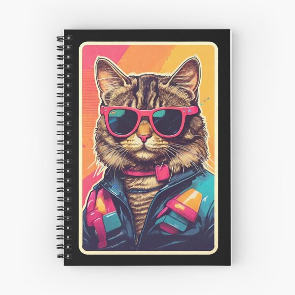 Item preview, Designer Cat: Ready to go crazy in 80s Style. designed and sold by NewtBoo.