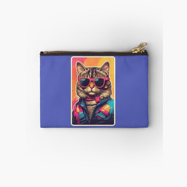 Item preview, Designer Cat: Ready to go crazy in 80s Style. designed and sold by NewtBoo.