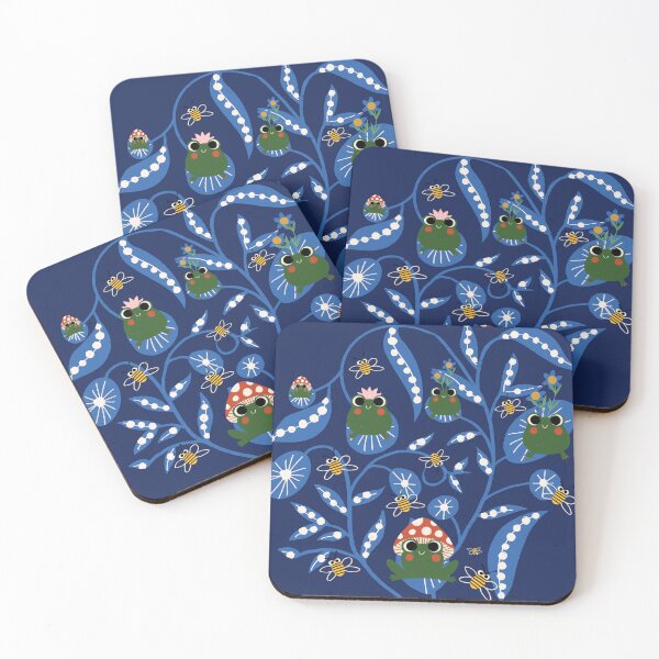 Item preview, Frog Cute kawaii Kids Floral - Cute Children Kawaii  designed and sold by susycosta.
