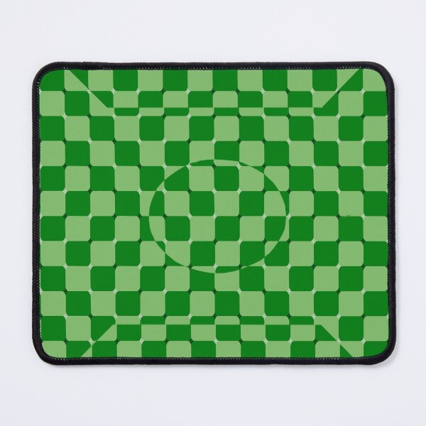 Item preview, Abstract green check optical illusion designed and sold by SaffieMeow.