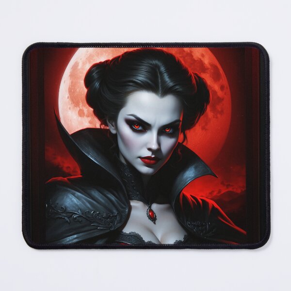 Item preview, Blood Queen Of The Vampire Beautiful AI Concept Art Portrait by Xzendor7 designed and sold by Xzendor7 Digital Art Creations.