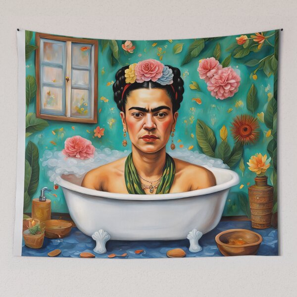 Item preview, Frida Kahlo in tub designed and sold by Joanne Walsh.