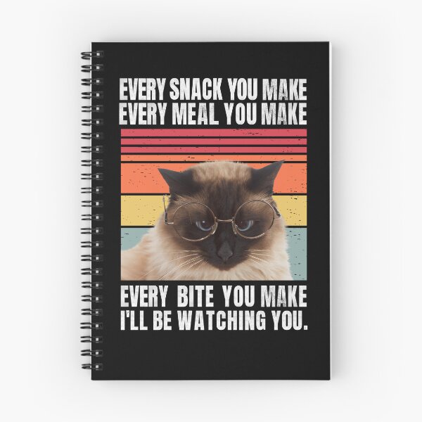 Item preview, Distressed Retro Stripe Birman Cat Funny Quotes - I'll Be Watching You Essentials designed and sold by CanvasThread.