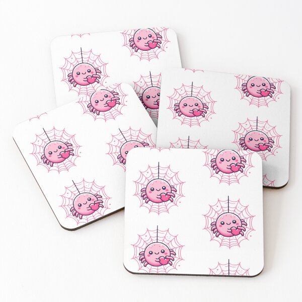 Item preview, Cute Pink Spider Holding a Love Heart designed and sold by LittleBuddiez.