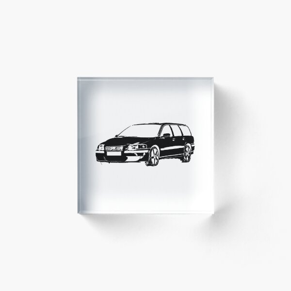 V70 R - Automotive Fan Art Acrylic Block