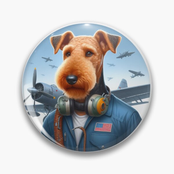 Item preview, Aircraft Mechanic - Airedale Terrier  designed and sold by Alysha Lenderman.