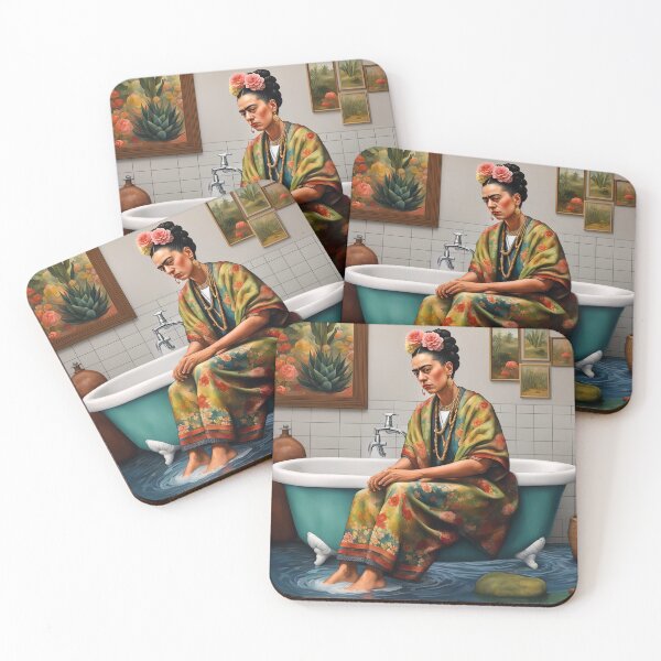 Item preview, Frida Kahlo by bath designed and sold by Joanne Walsh.