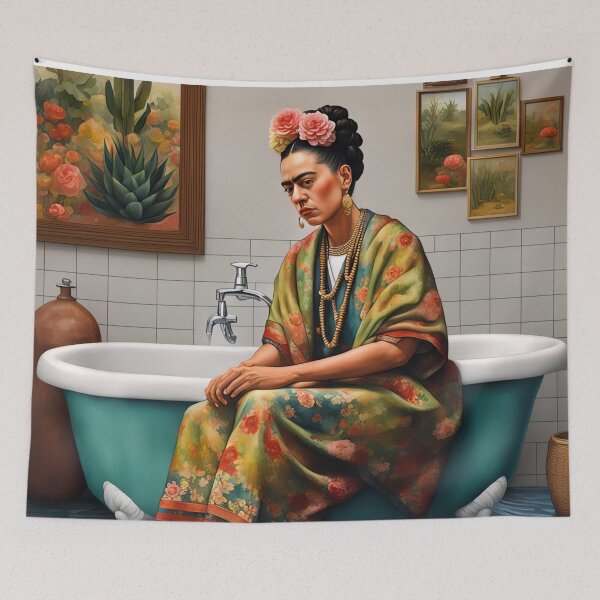 Item preview, Frida Kahlo by bath designed and sold by Joanne Walsh.