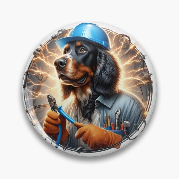 Item preview, Electrician - English Setter  designed and sold by Alysha Lenderman.