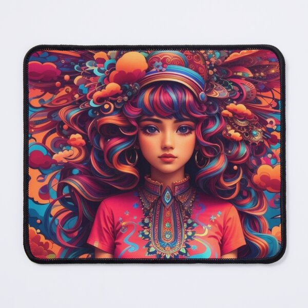 Item preview, Psychedelic Girl Desing designed and sold by Becooldesing.