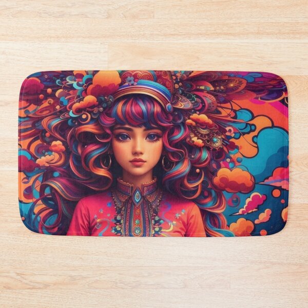 Item preview, Psychedelic Girl Desing designed and sold by Becooldesing.