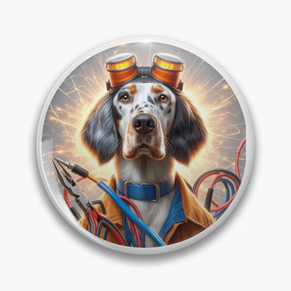 Item preview, Electrician - English Setter  designed and sold by Alysha Lenderman.