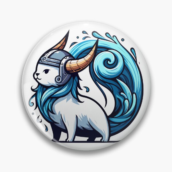 Item preview, Kawaii Viking Cat Norse Mythology Celtic Knot designed and sold by TomFrontierArt.