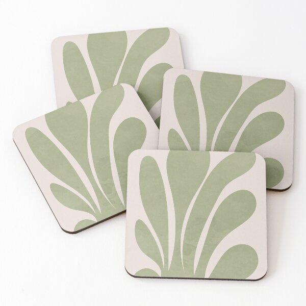 Item preview, Abstract Organic Shapes, Plant Boho Illustration, Green designed and sold by technicolorable_art.
