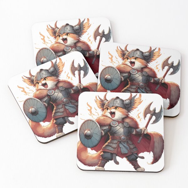 Item preview, Funny Viking Warrior Cat Norse Mythology Anime Portrait designed and sold by TomFrontierArt.