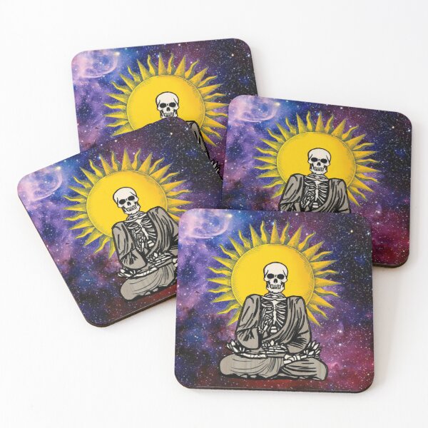 Item preview, Meditating skull designed and sold by catcurio.