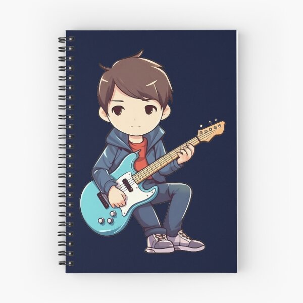 Item preview, A boy playing his favourite guitar (6) designed and sold by milaboydczk.