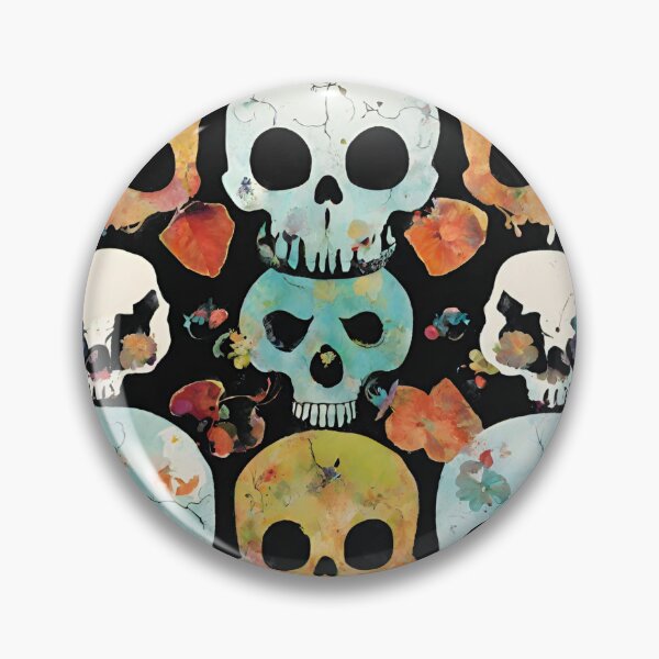 Item preview, The Colorful Flirty Skulls 1 designed and sold by lorocoloro.