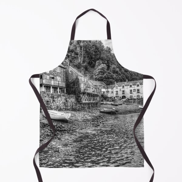 Item preview, Clovelly Harbour And Houses, North Devon, England, Black And White designed and sold by Paul Thompson Photography.