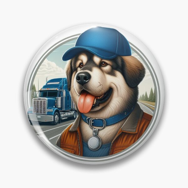 Item preview, Truck Driver - Tibetan Mastiff designed and sold by Alysha Lenderman.