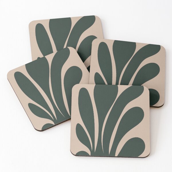 Item preview, Abstract Organic Shapes, Plant Boho Illustration, Black Beige designed and sold by technicolorable_art.