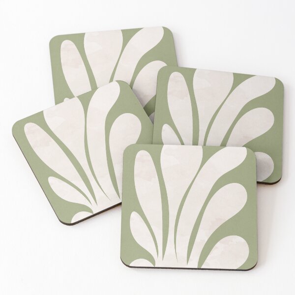 Item preview, Abstract Organic Shapes, Plant Boho Illustration, Green designed and sold by technicolorable_art.