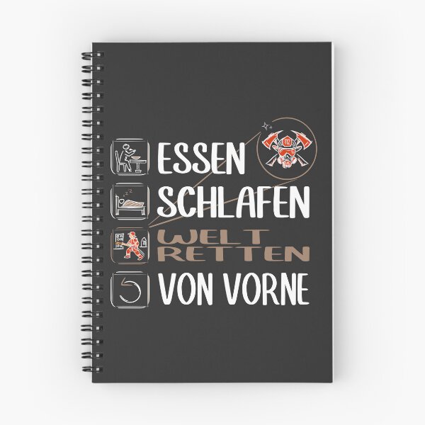 Item preview, "Super Feuerwehrmann". Essen, schlafen, Welt retten, von Vorne. designed and sold by silentcolors.