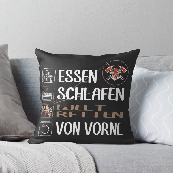 Artikel-Vorschau von "Super Feuerwehrmann". Essen, schlafen, Welt retten, von Vorne., designt und verkauft von silentcolors.