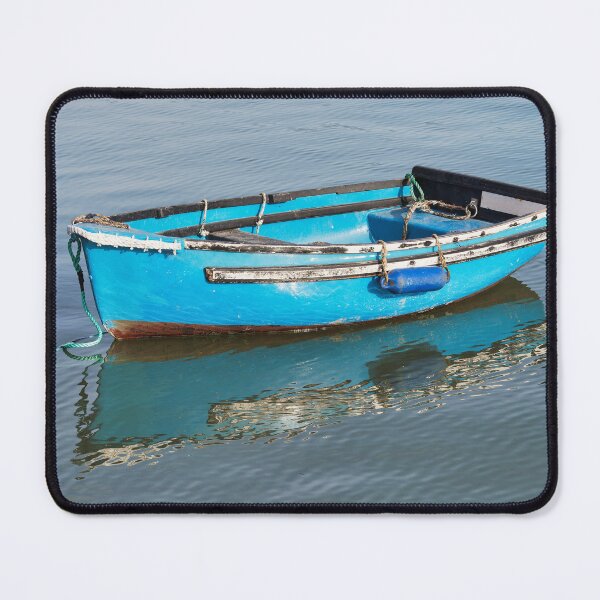 Item preview, Bright Blue Skiff with Reflections designed and sold by Dorset Girl.
