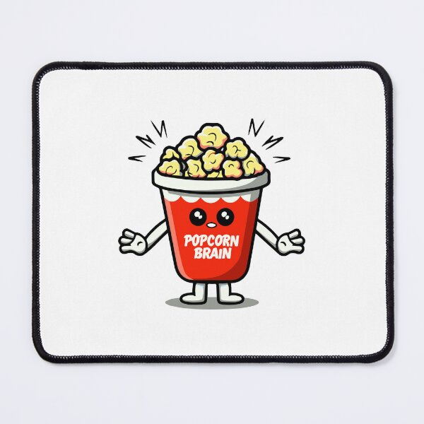 Item preview, Popcorn Brain Concentration Kernels Focus Social Media Attention Span designed and sold by w1ckerman.