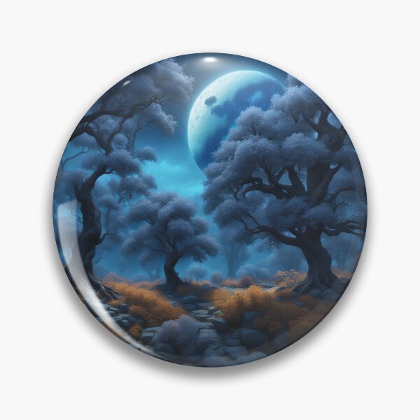 Item preview, Blue Fantasy Landscape designed and sold by wordsfrommoon.