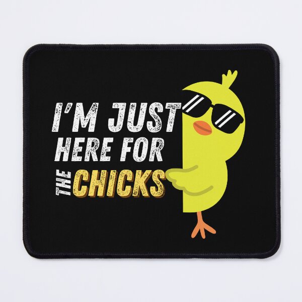 Item preview, Im Just Here For The Chicks Funny Cute Easter Chick Cool Sunglasses Mood Vibes designed and sold by CarantinedChaos.