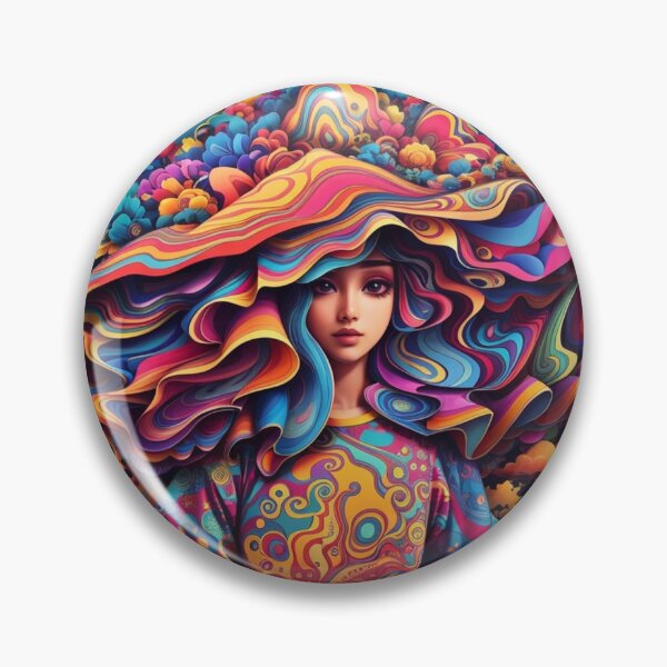 Item preview, Psychedelic Girl Desing designed and sold by Becooldesing.