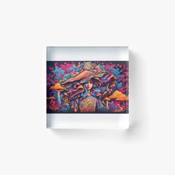 Item preview, Psychedelic Girl Desing designed and sold by Becooldesing.