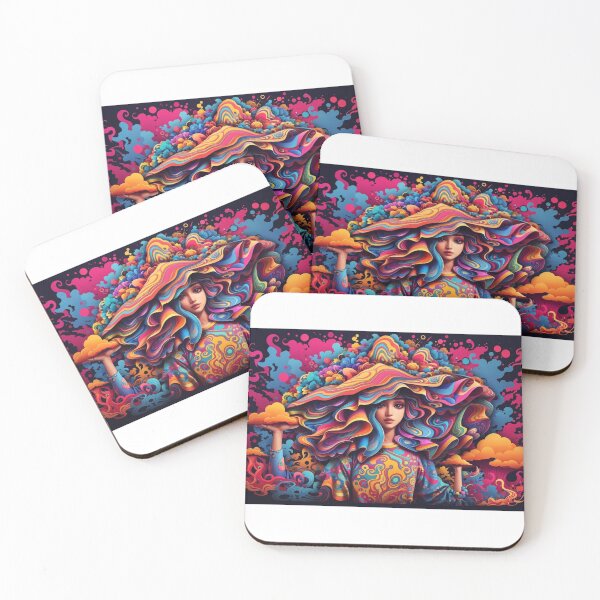 Item preview, Psychedelic Girl Desing designed and sold by Becooldesing.