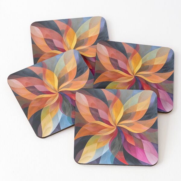 Item preview, colorful abstract blooming flower designed and sold by dcrc.