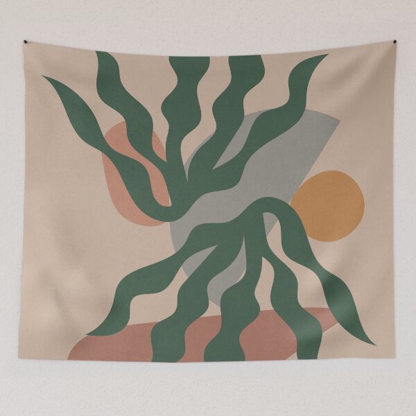 Item preview, Two Plants 2, Boho, Botanical designed and sold by technicolorable_art.