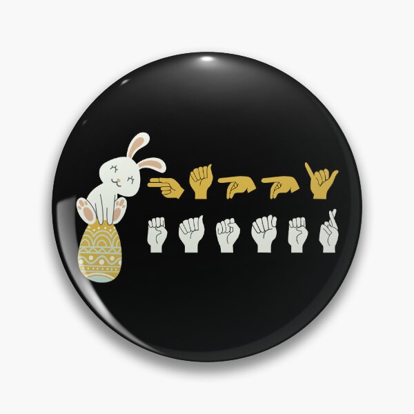 Item preview, ASL Happy Easter V - Cute Easter designed and sold by Lemon Pepper.