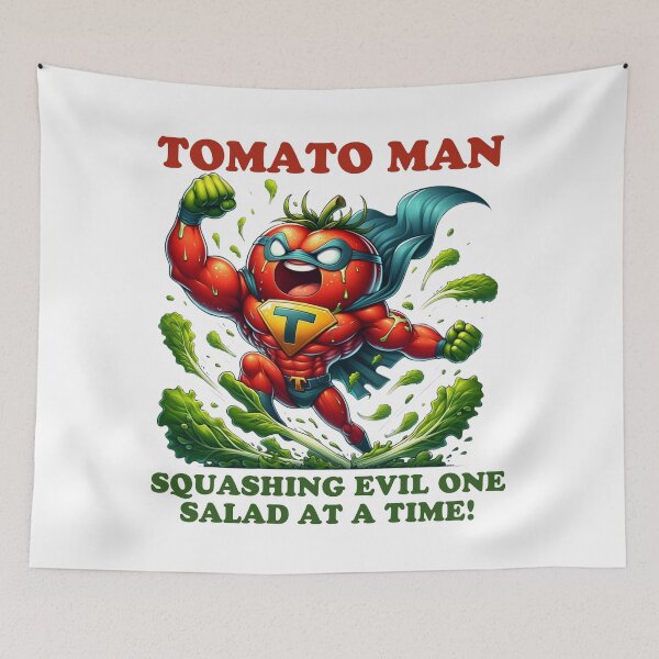 Item preview, Tomato Man - Hero of Healthy Habits designed and sold by vk09.